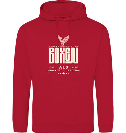 Fire Red Printed Hoody Front