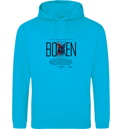 Hawaiian Blue Printed Hoody Front