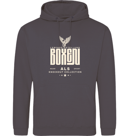 Steel Grey Printed Hoody Front