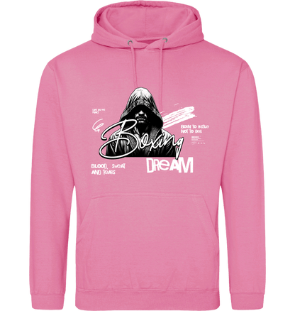 Bubblegum Pink Printed Hoody Front