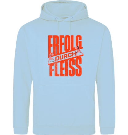 Ice Blue Printed Hoody Front