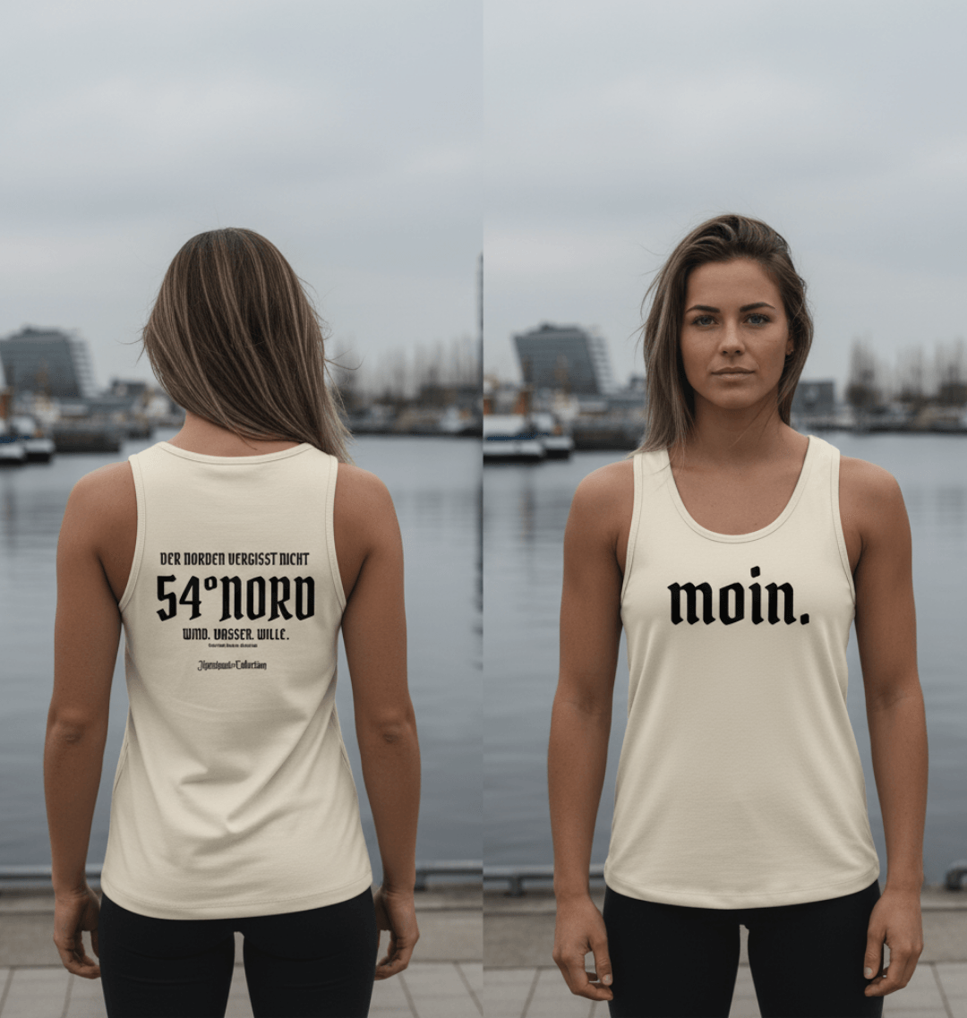 Tank Top Der Norden vergisst nicht Gischt Frontansicht Model Knockout Collection 54° Nord