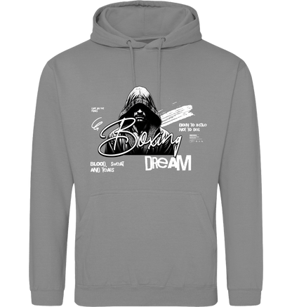 Platinum Grey Printed Hoody Front