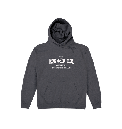 Charcoal Printed Hoody Front