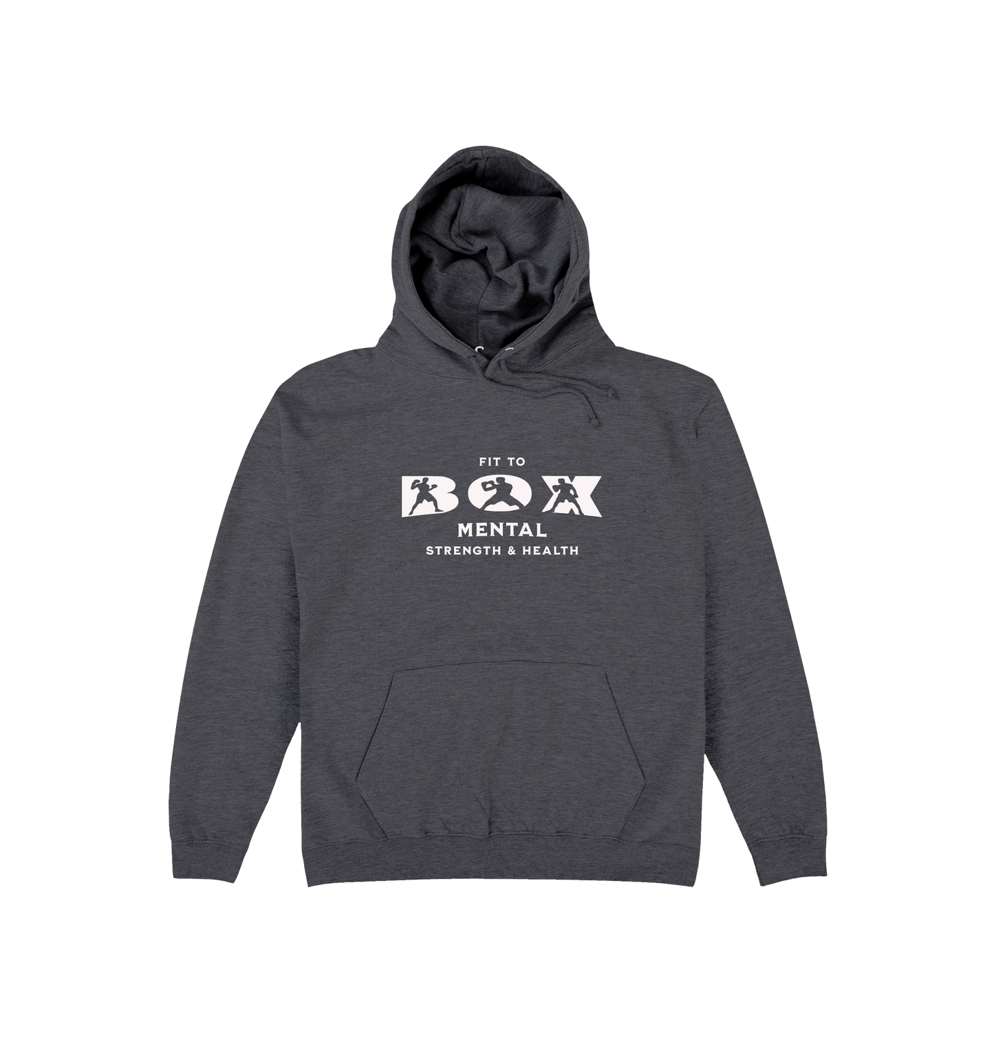 Charcoal Printed Hoody Front