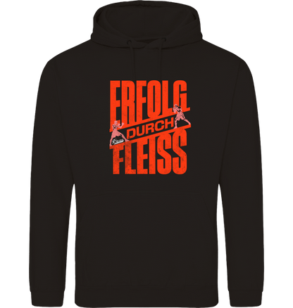 Deep Black Printed Hoody Front