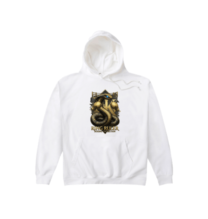 Arctic White Printed Hoody Front