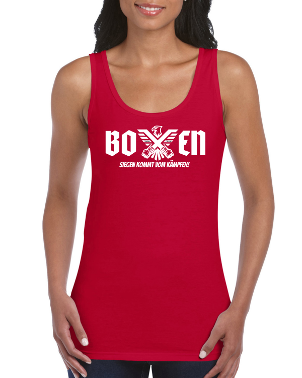 Ladies` Softstyle® Tank Top | Siegen kommt vom Kämpfen