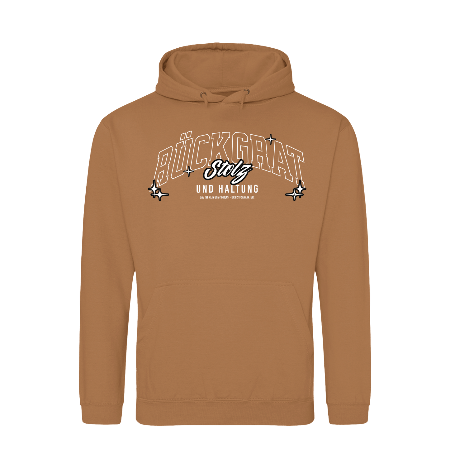 Caramel Latte Printed Hoody Front