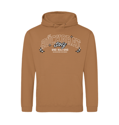 Caramel Latte Printed Hoody Front