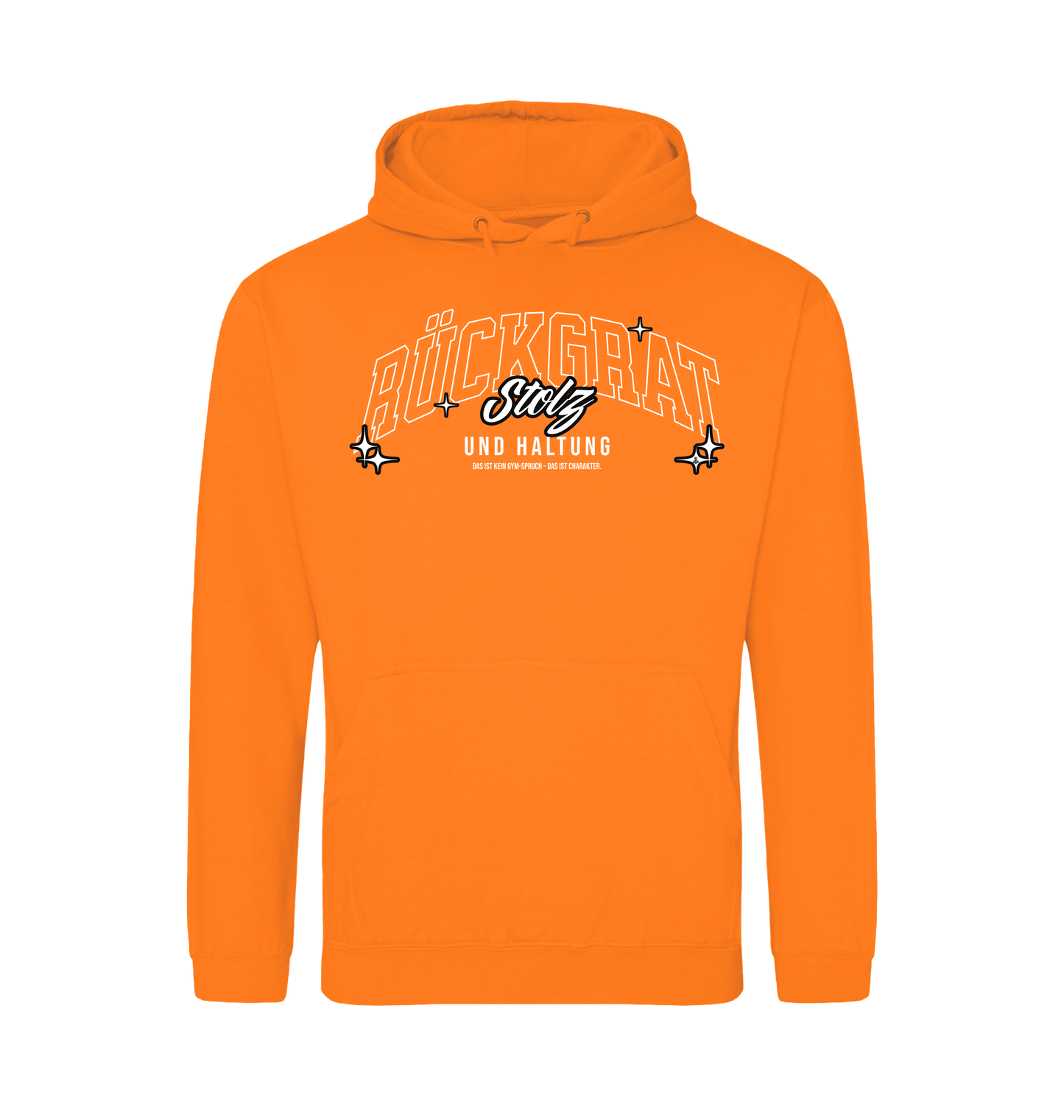 Orange Crush Printed Hoody Front