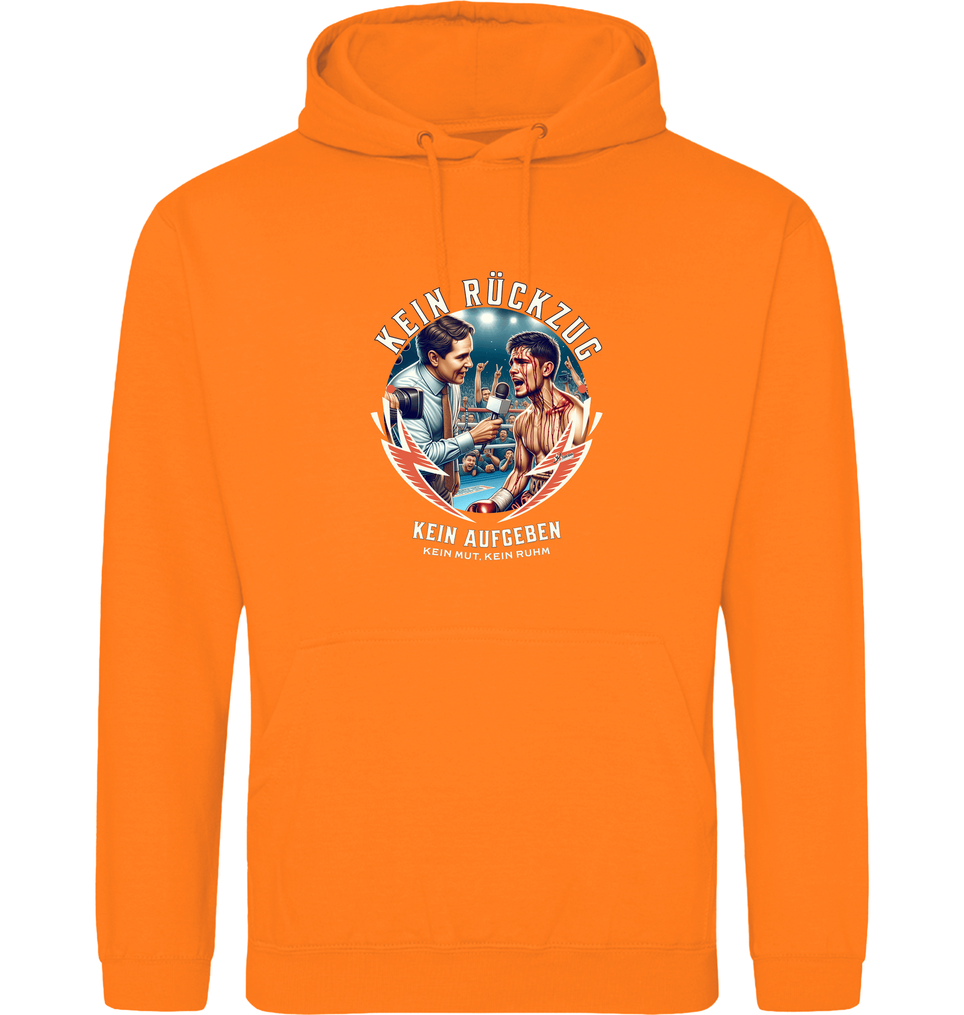 Orange Crush Printed Hoody Front