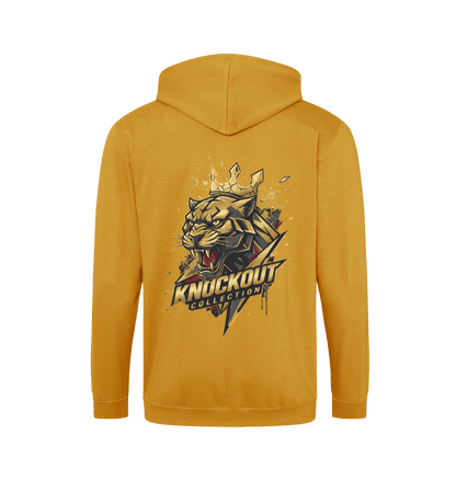 Mustard Zip hoody Back