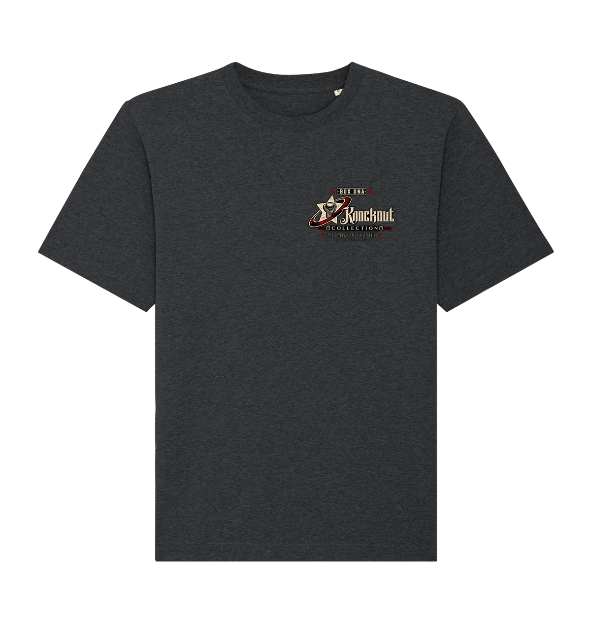 Dark Heather Grey Printed T-shirt Front
