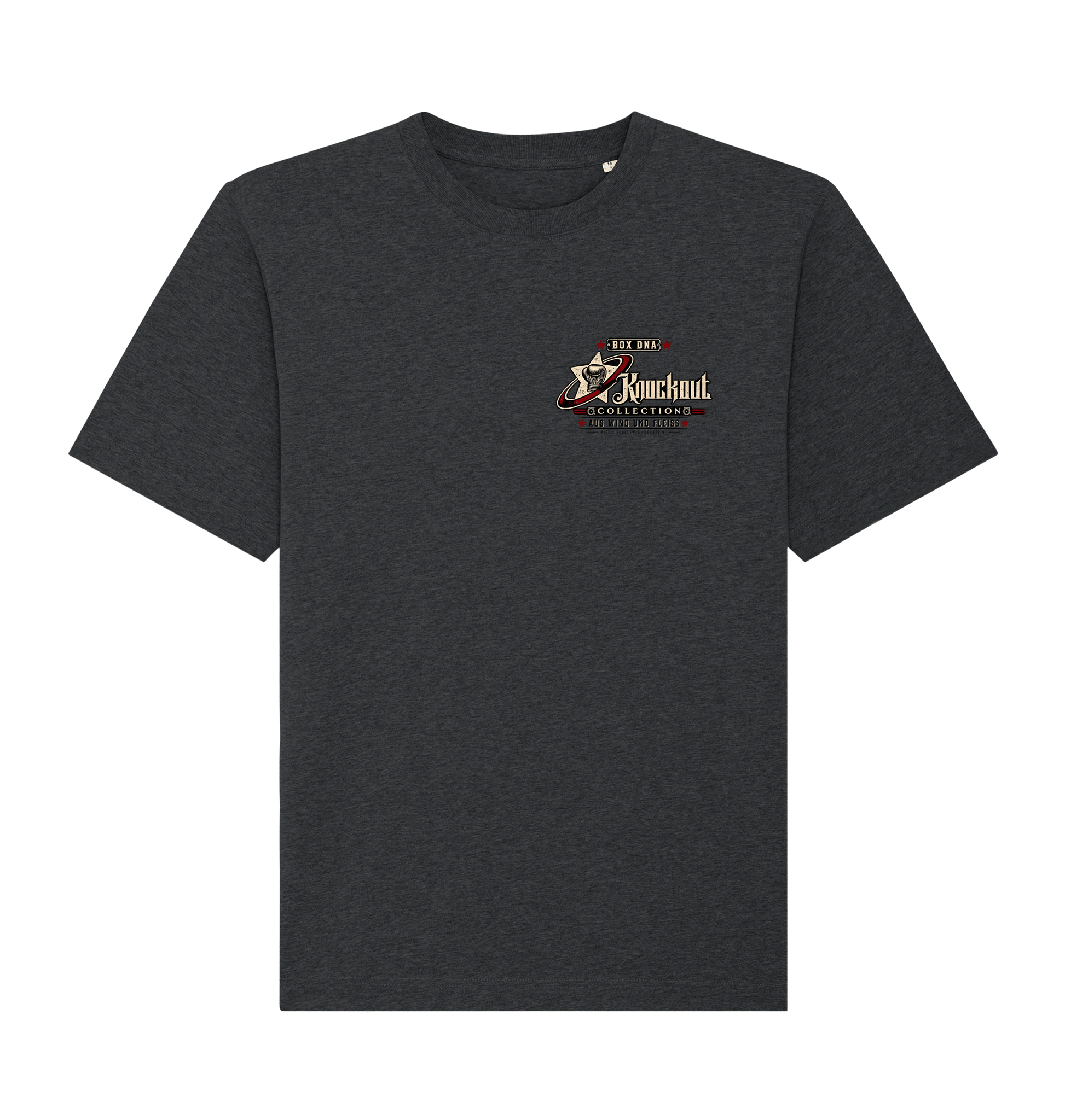 Dark Heather Grey Printed T-shirt Front