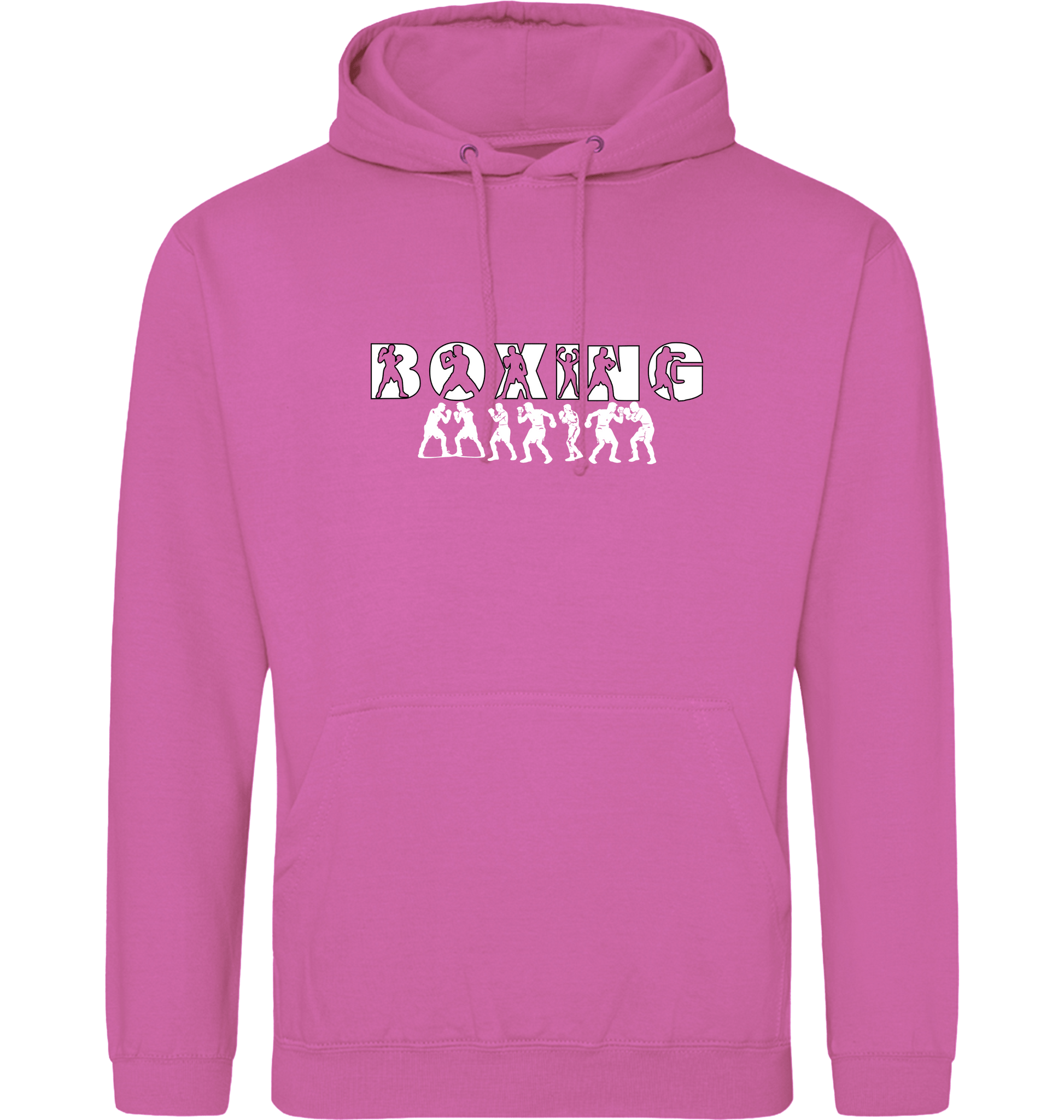 Candyfloss Pink Printed Hoody Front