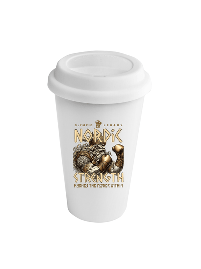 Coffee-to-Go Becher mit Abdeckung | Nordic Strength