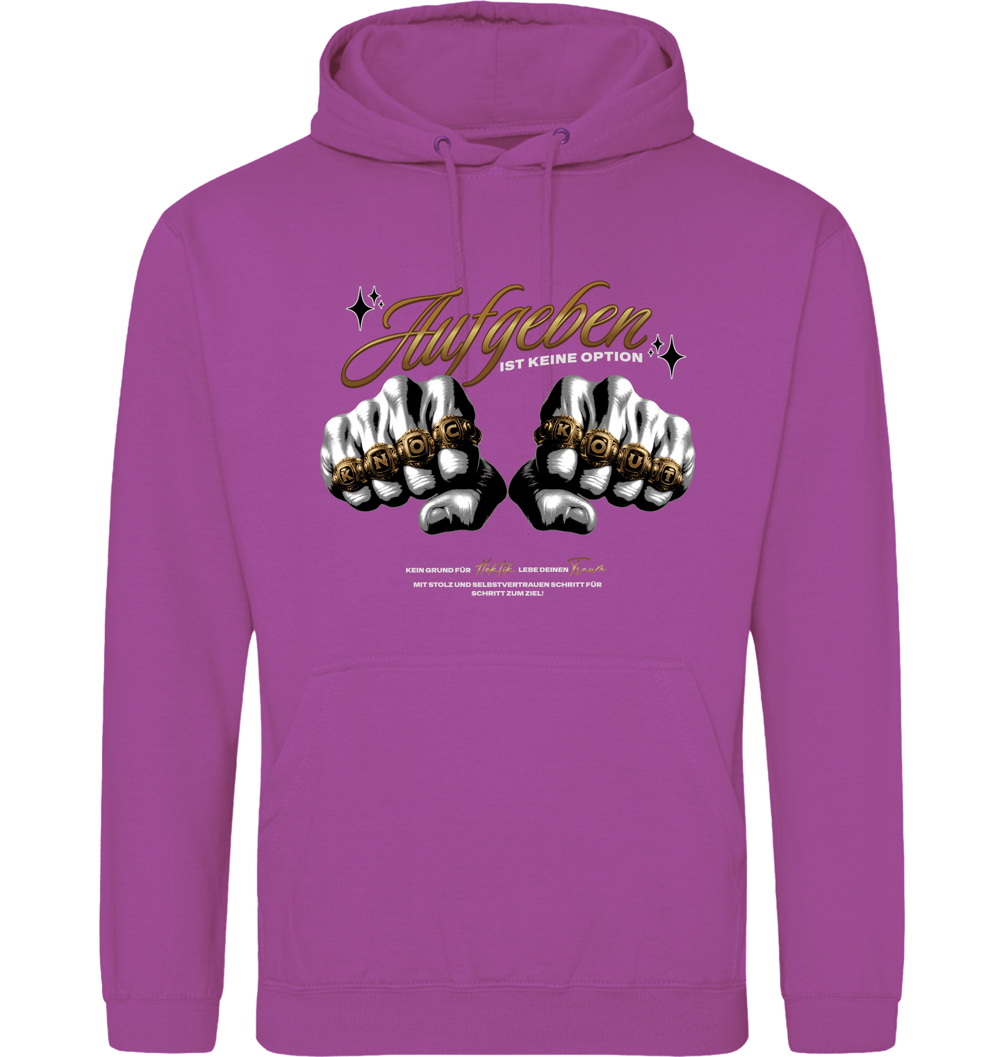 Magenta Magic Printed Hoody Front