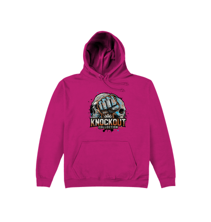 Hot Pink Printed Hoody Front