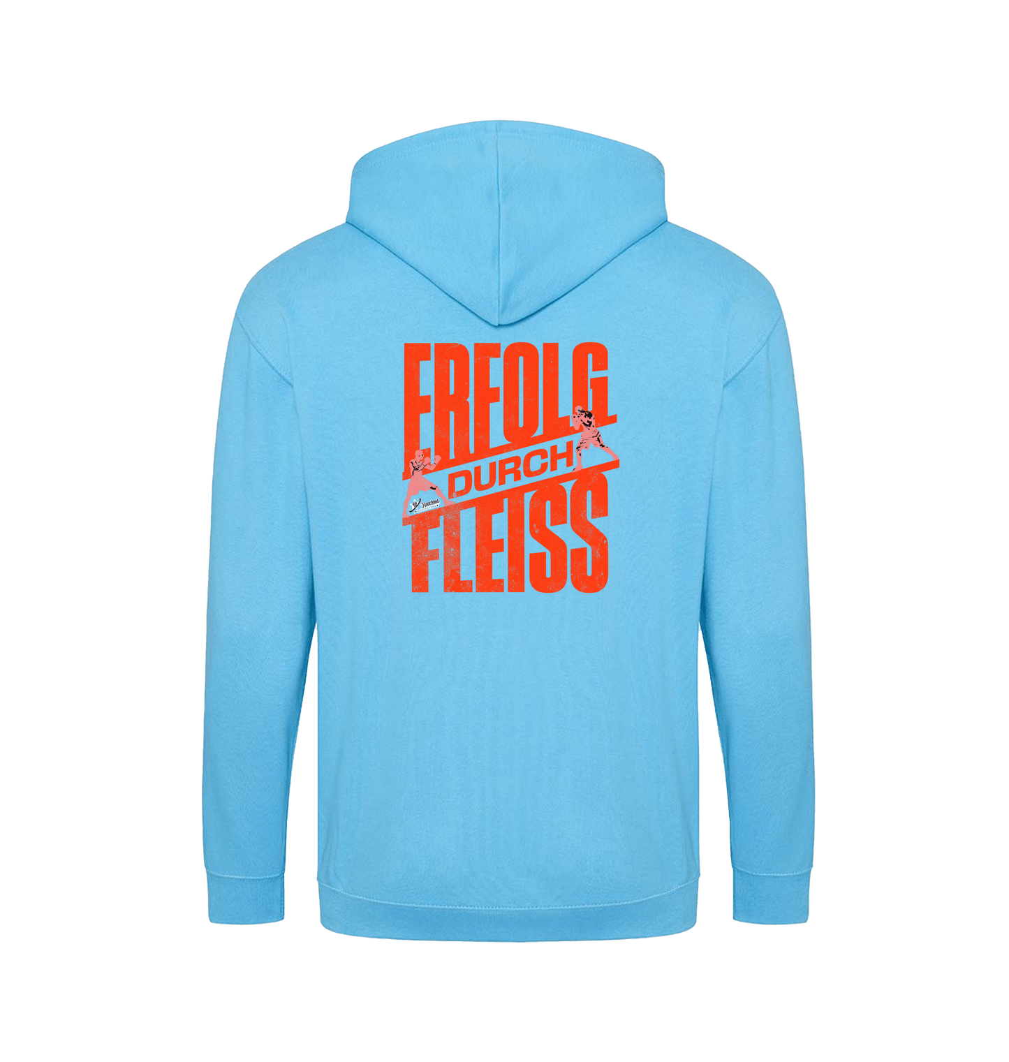 Hawaiian Blue Zip hoody Back