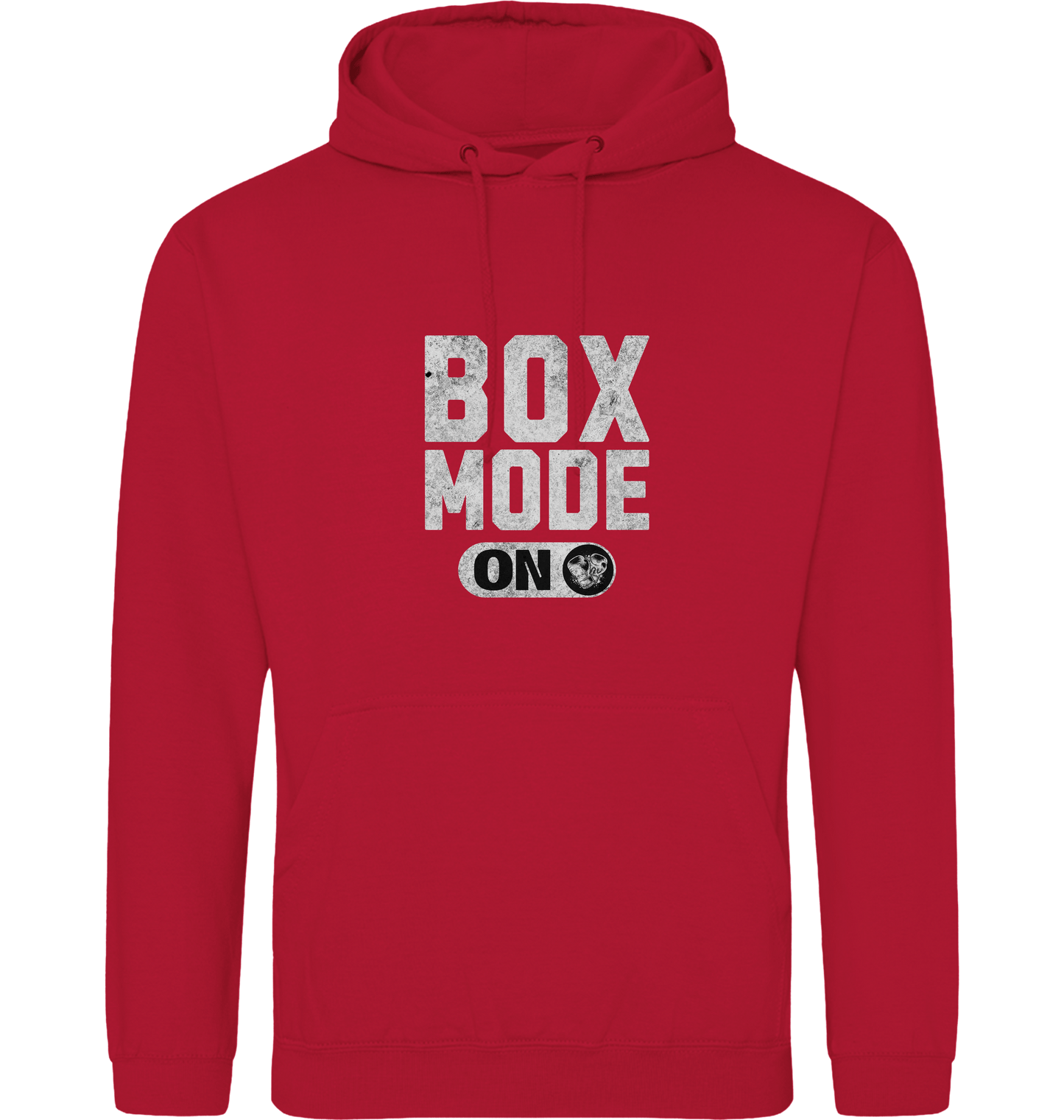 Fire Red Printed Hoody Front