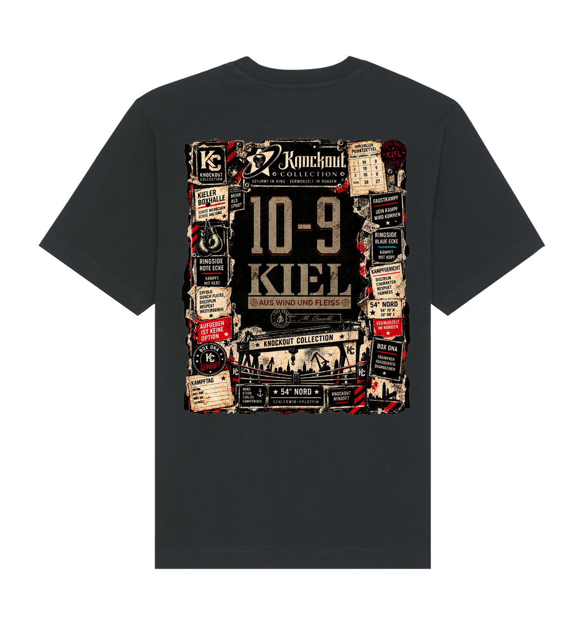 Black Printed T-shirt Back