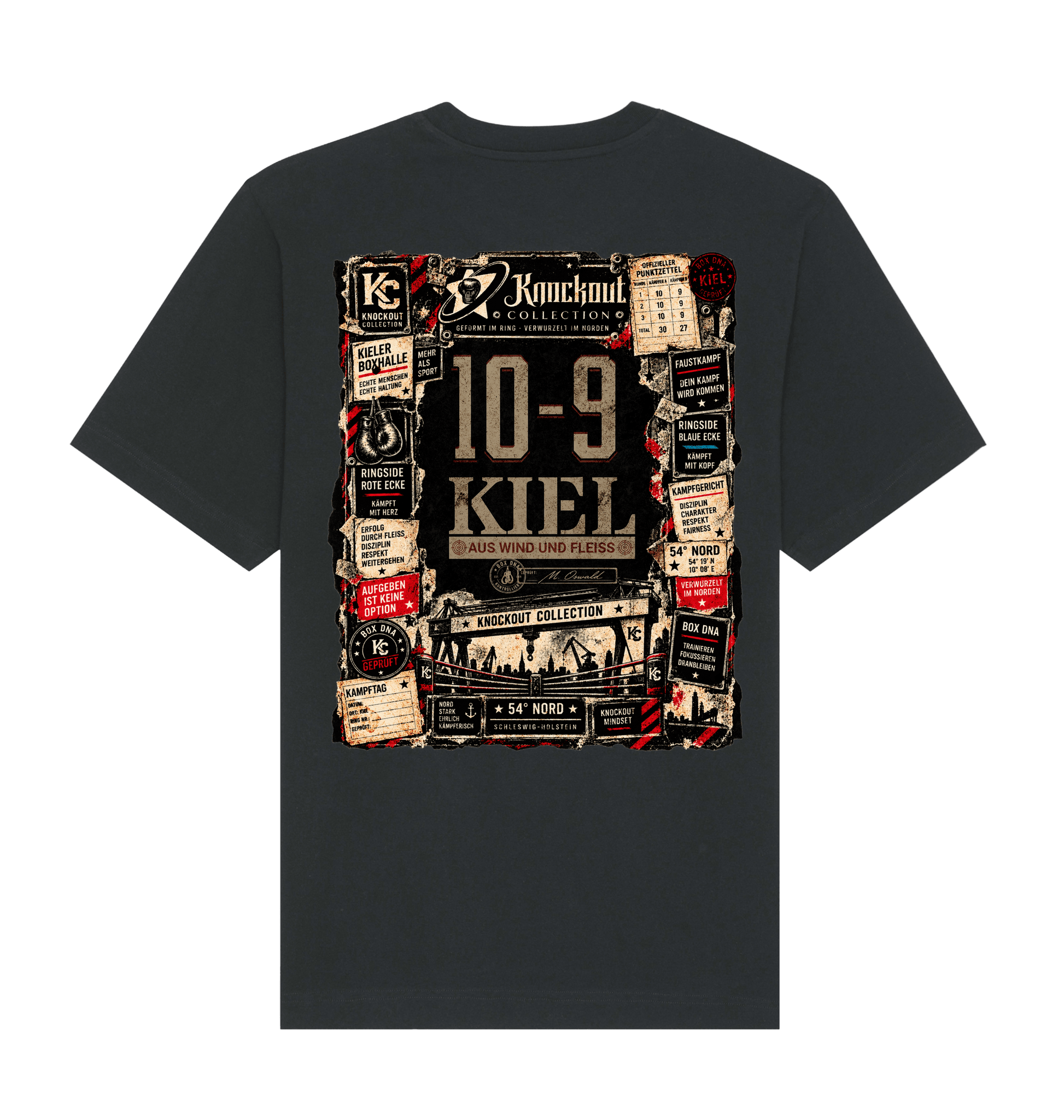 Black Printed T-shirt Back