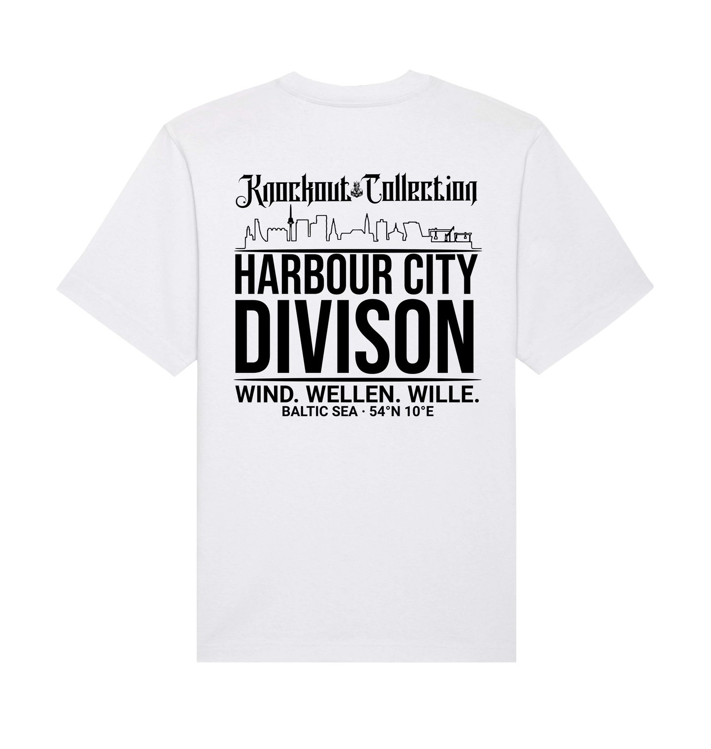White Printed T-shirt Back