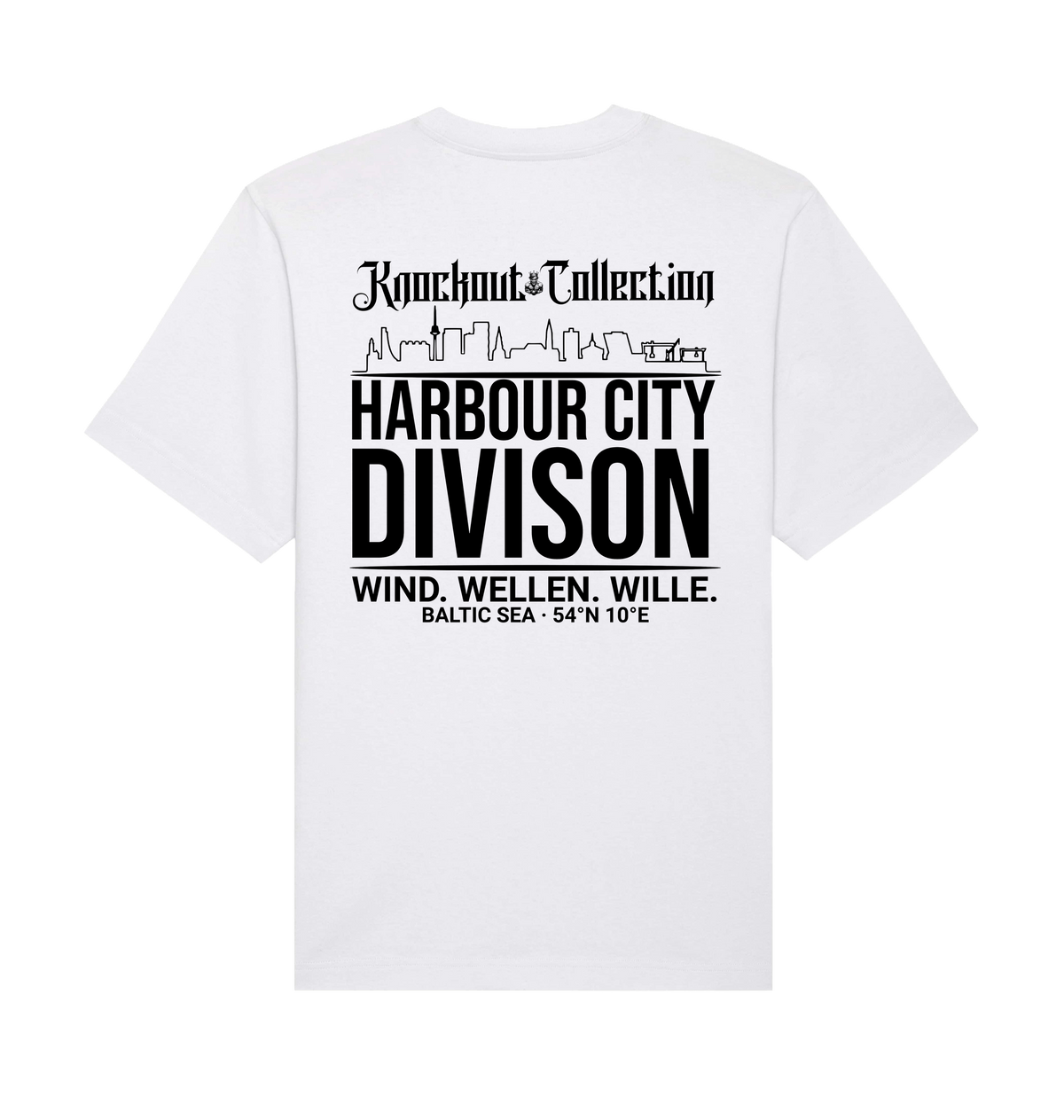 White Printed T-shirt Back