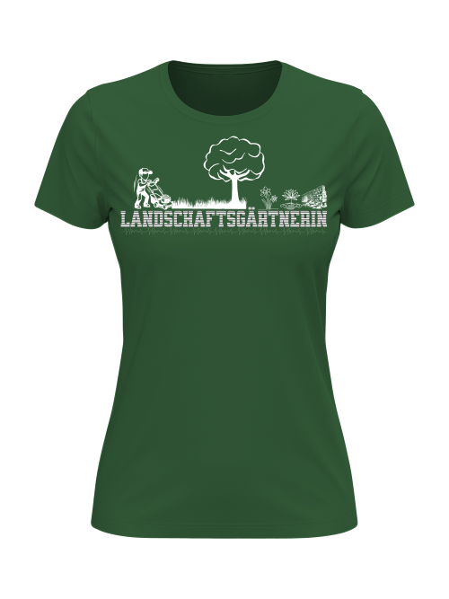 T-Shirt  Landschaftsgärtnerin | T-Shirt Gärtnerin | Girlie Shirt Landschaftsgärtnerin