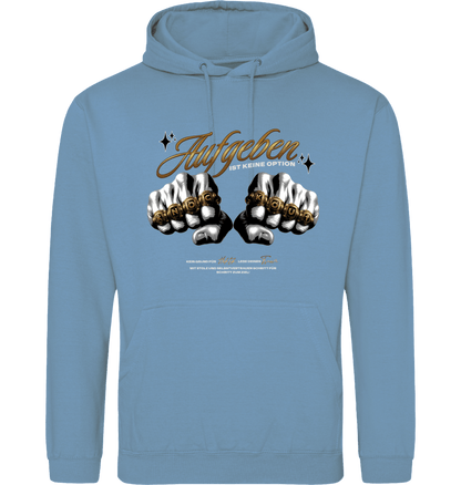 Cornflower Blue Printed Hoody Front