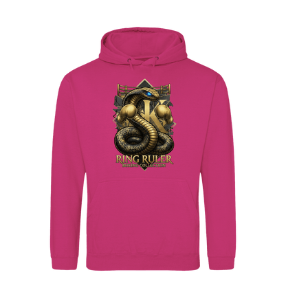Hot Pink Printed Hoody Front