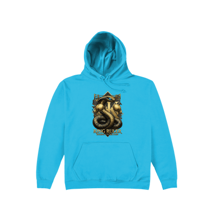 Hawaiian Blue Printed Hoody Front