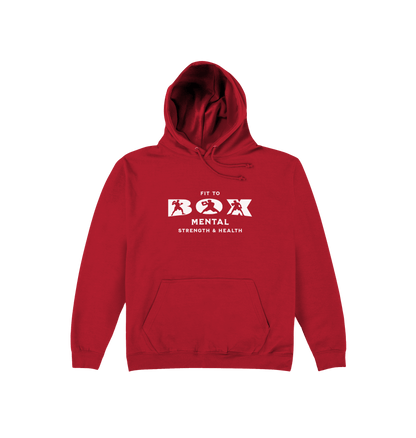 Fire Red Printed Hoody Front