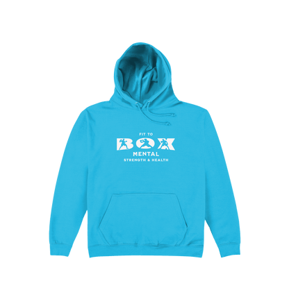 Hawaiian Blue Printed Hoody Front