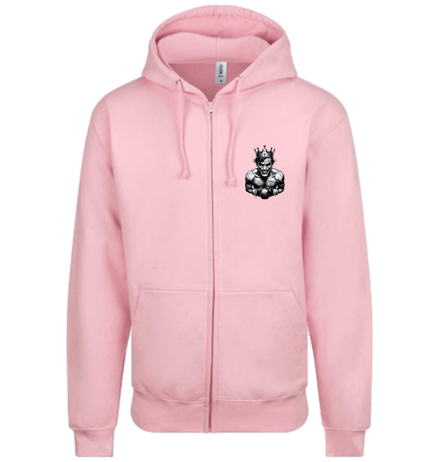 Baby Pink Zip hoody Front