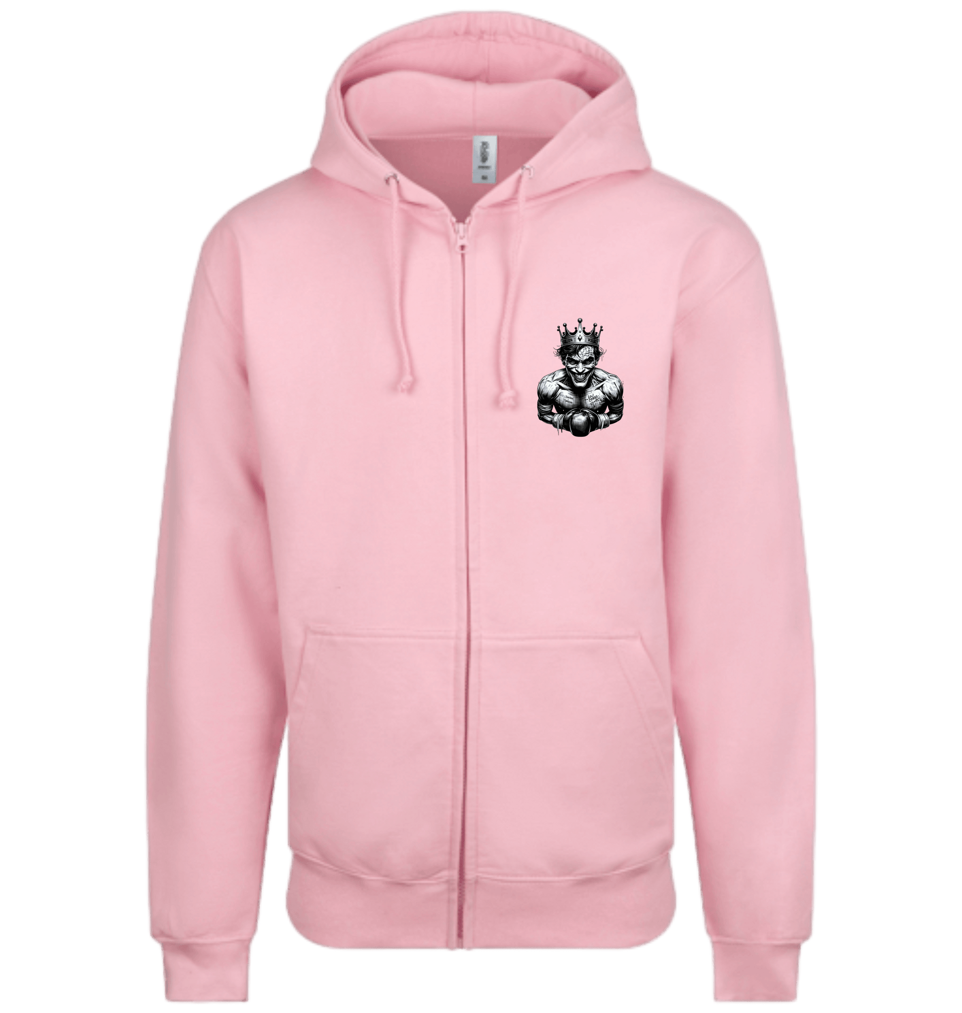 Baby Pink Zip hoody Front