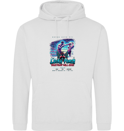 Arctic White Printed Hoody Front