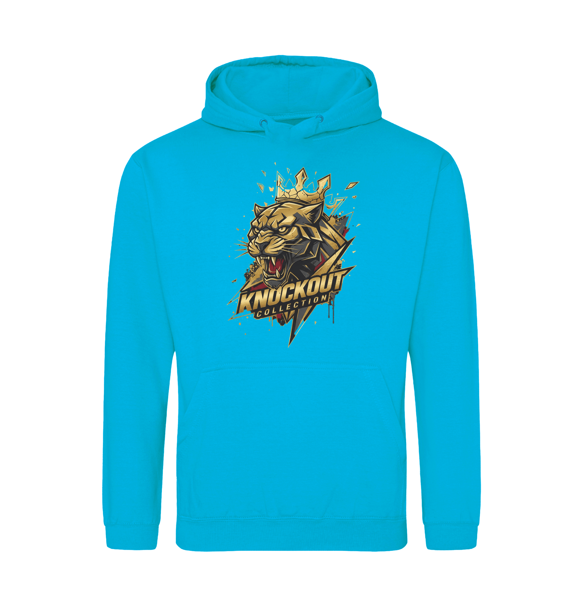 Hawaiian Blue Printed Hoody Front