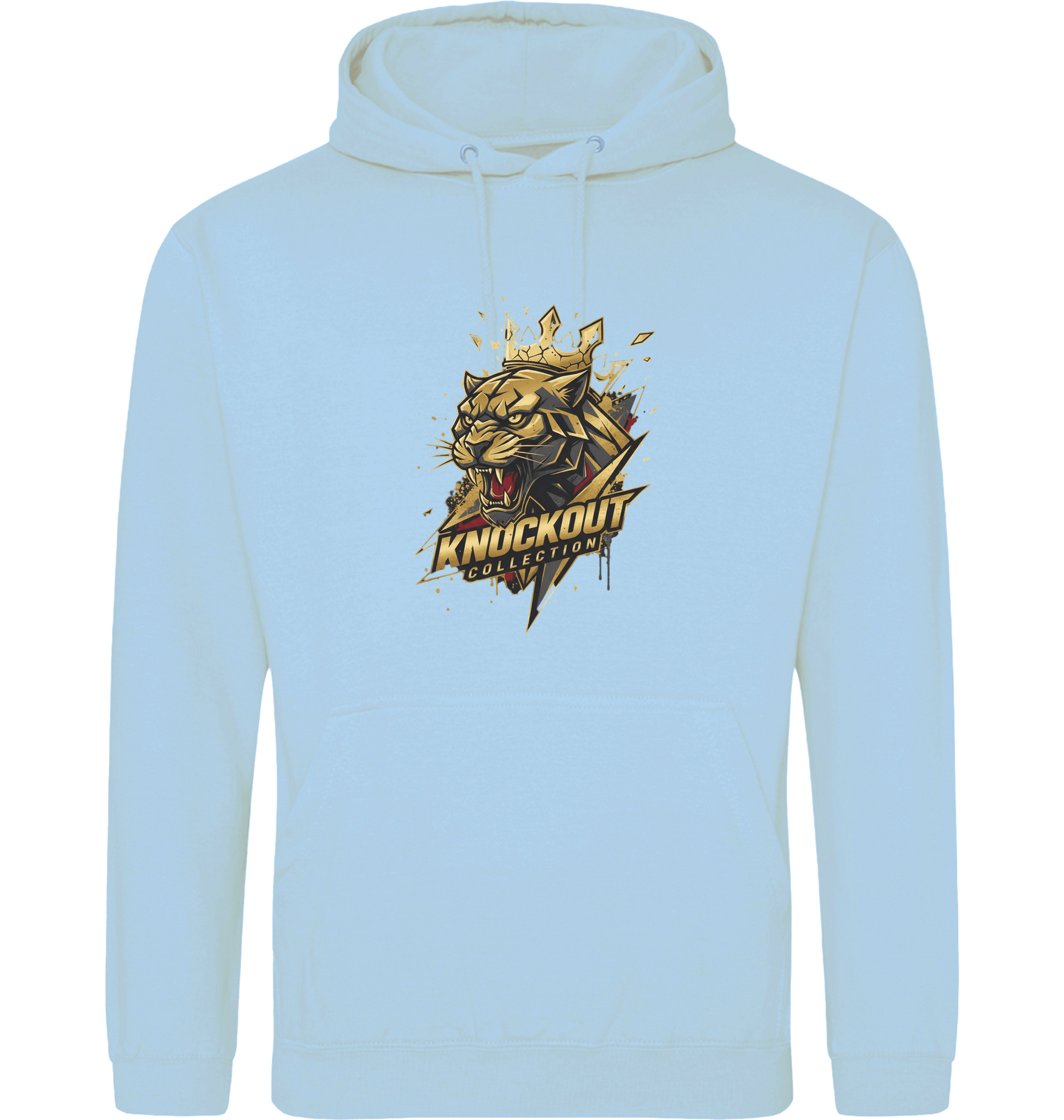 Ice Blue Printed Hoody Front