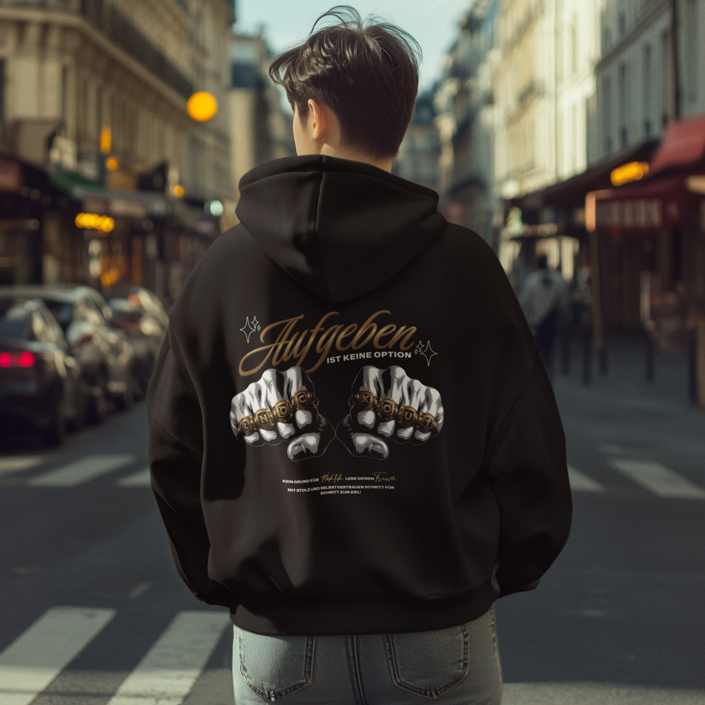 Knockout Collection | Aufgeben ist keine Option | Box-Hoodie | Boxkleidung  