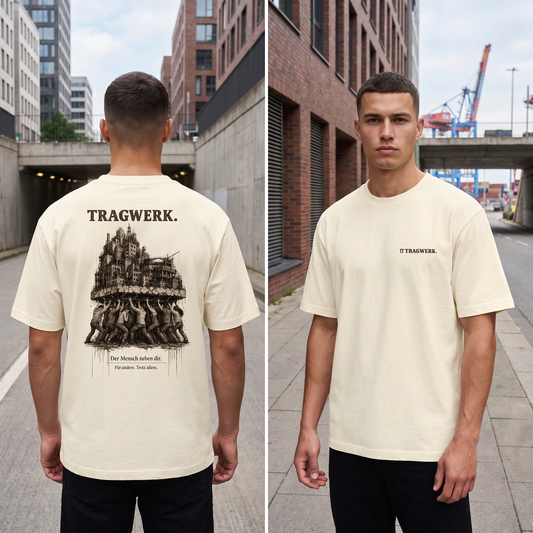 TRAGWERK. Heavy T-Shirt – Creme