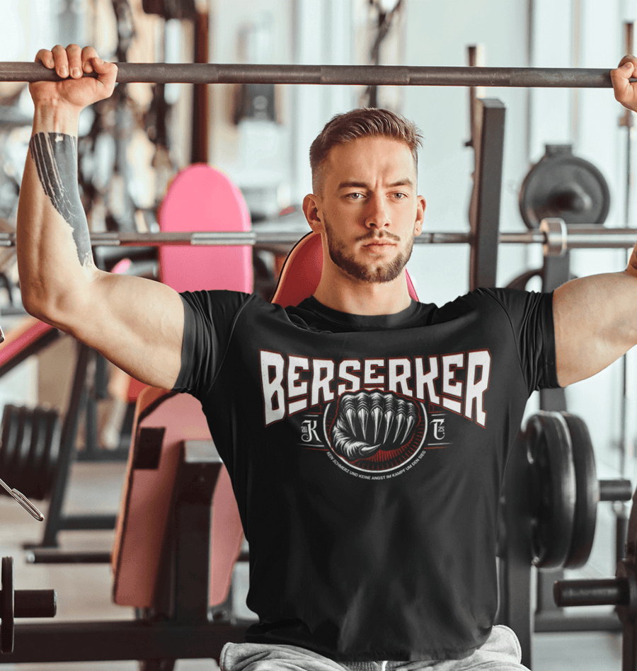 T-Shirt Classic Berserker Black Frontansicht Knockout Collection