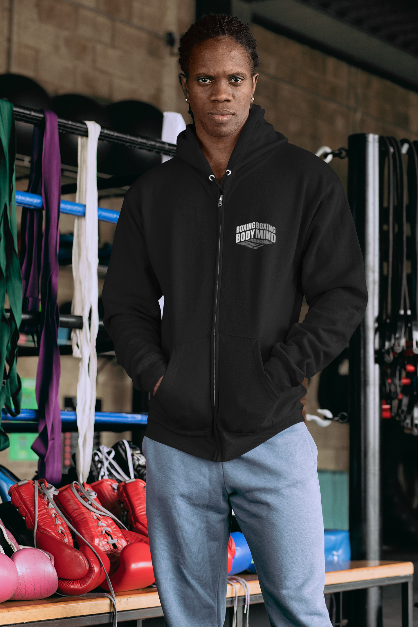 Knockout Collection Zip Hoodie Boxing